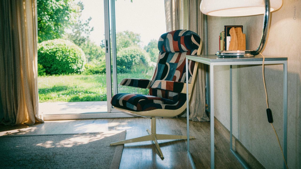 Fauteuil Ticquai dans un intérieur baigné de lumière